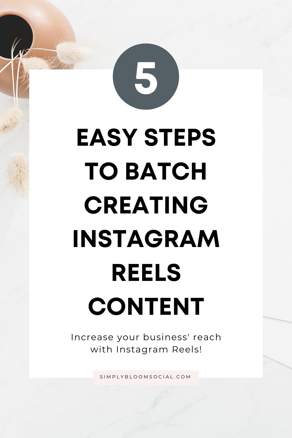 5 easy steps to batch creating instagram reels content